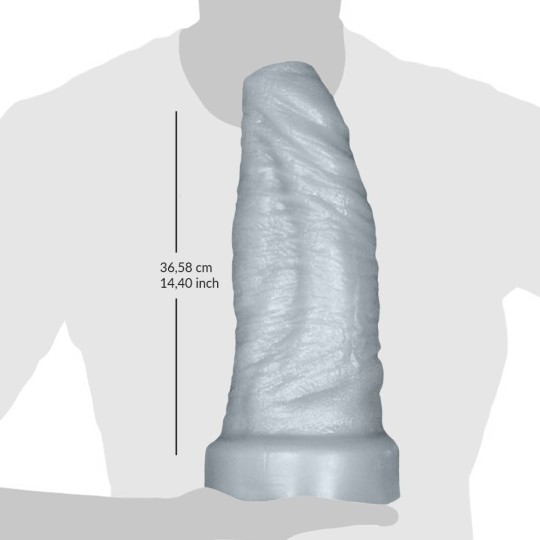 Gode Ogre Silver Soft  4XL Hankeys Toys