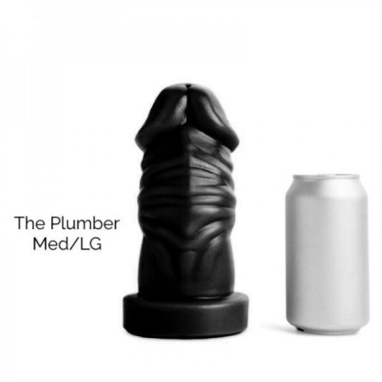 PLUMBER M-L black dildo Hankey's Toys 3