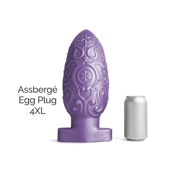 ASSBERGE Egg Butt Plug 4XL Purple Hankey's Toys 1