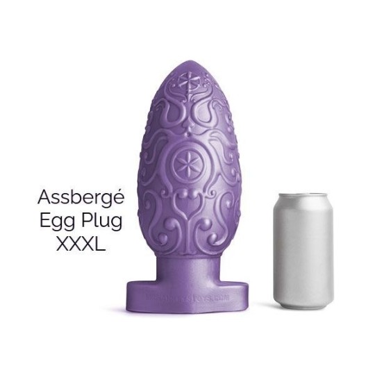 ASSBERGE Egg Butt Plug XXXL Purple Hankeys Toys