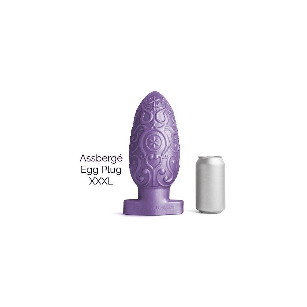 ASSBERGE Egg Butt Plug XXXL Purple Hankey's Toys 1