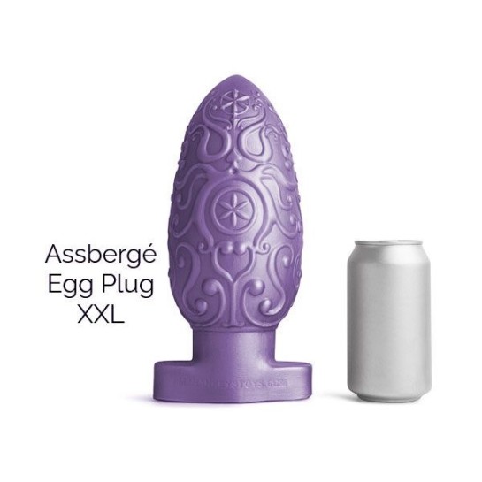 ASSBERGE Egg Butt Plug XXL Purple Hankey's Toys 4