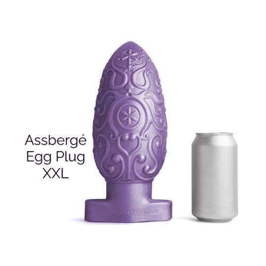 ASSBERGE Egg Butt Plug XXL Purple Hankey's Toys