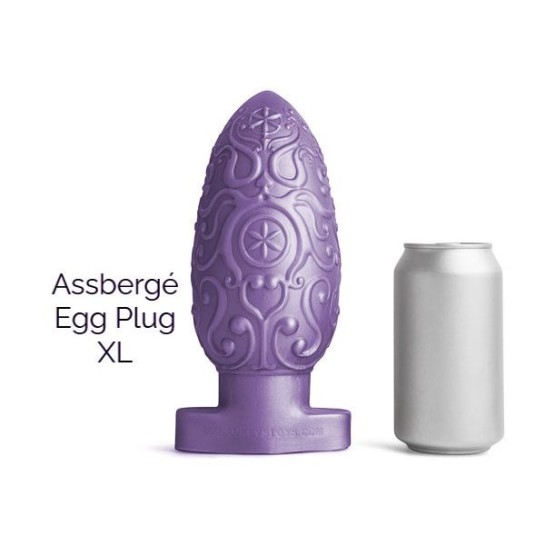 ASSBERGE Egg Butt Plug XL Purple Hankey's Toys