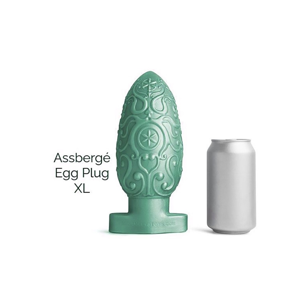 ASSBERGE Egg Butt Plug XL Green Hankey's Toys