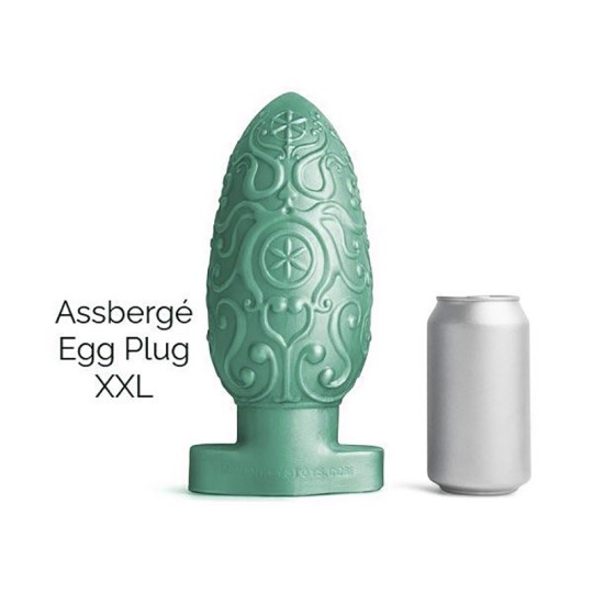 ASSBERGE Egg Butt Plug XXL Green Hankey's Toys