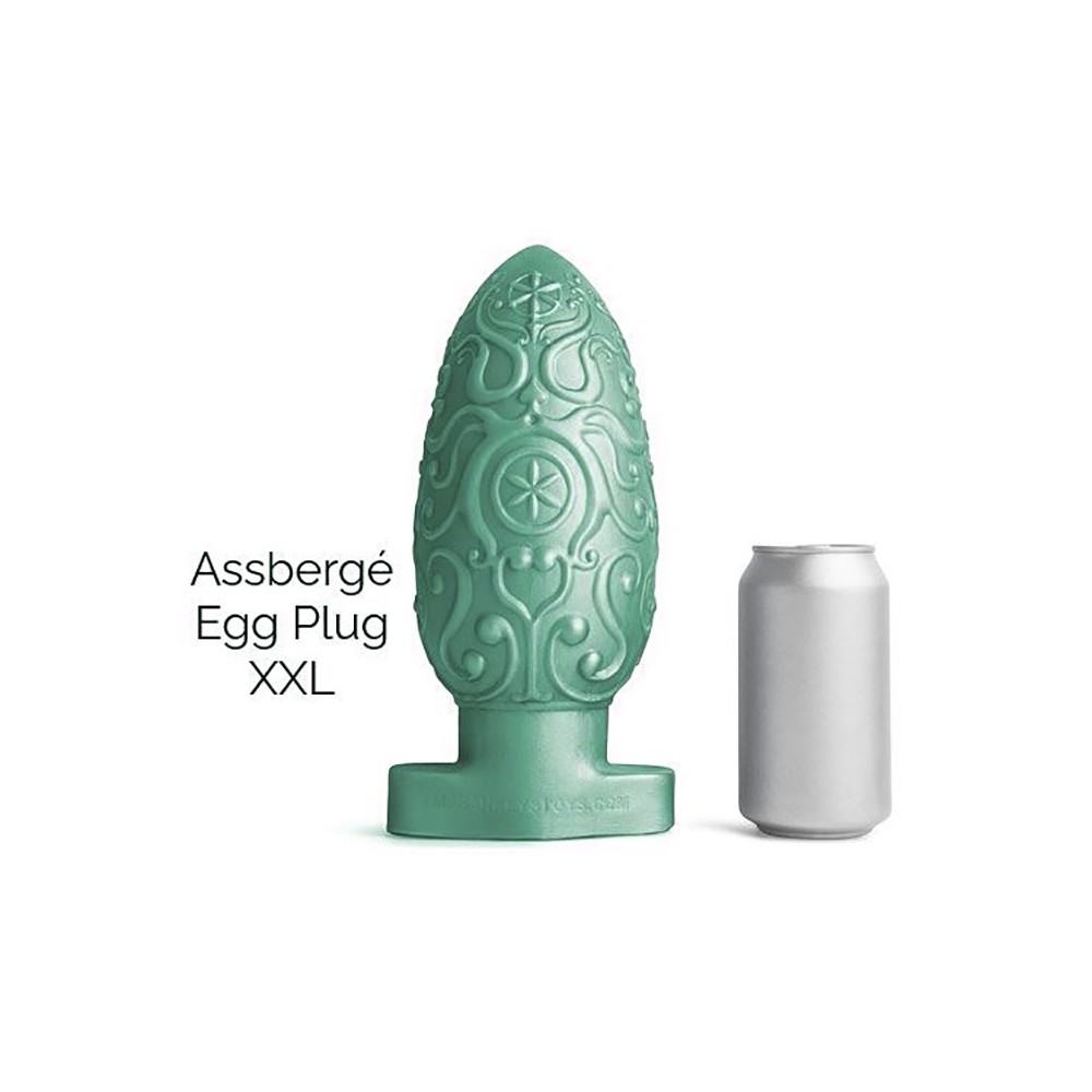 ASSBERGE Egg Butt Plug XXL Green Hankeys Toys