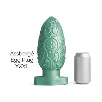 ASSBERGE Egg Butt Plug XXXL Green Hankeys Toys