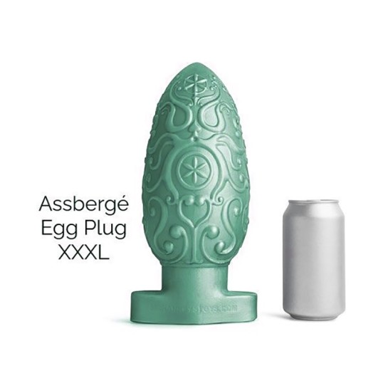 ASSBERGE Egg Butt Plug XXXL Green Hankey's Toys 3