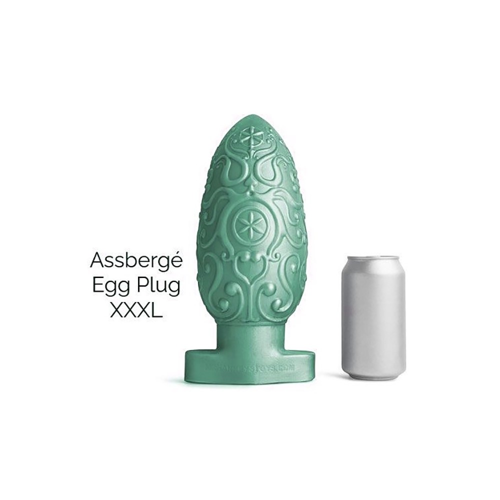 ASSBERGE Egg Butt Plug XXXL Green Hankey's Toys