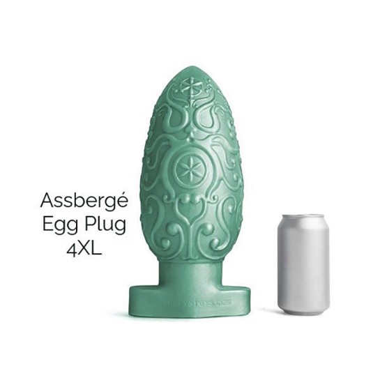 ASSBERGE Egg Butt Plug 4XL Green Hankey's Toys 1