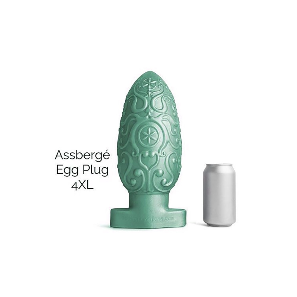 ASSBERGE Egg Butt Plug 4XL Green Hankey's Toys 1