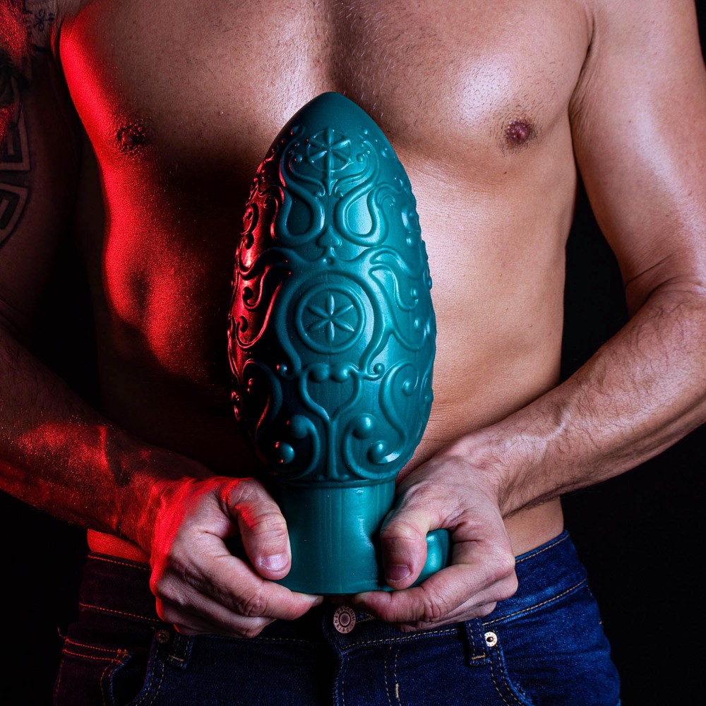 ASSBERGE Egg Butt Plug XXXL Green Hankey's Toys