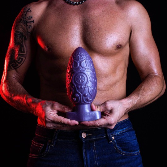 ASSBERGE Egg Butt Plug XL Purple Hankey's Toys