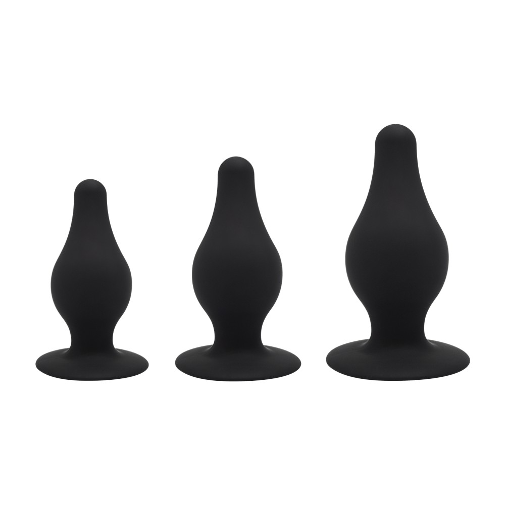 Kit 3 Silikon-Analplugs S M L SilexD
