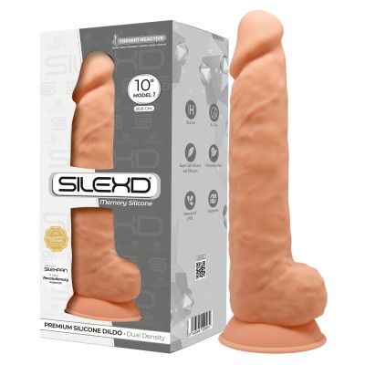 Flesh Double Density Dildo 10 inch Model 1 SilexD 1