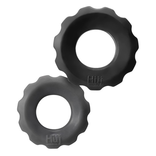 Cog 2-size c-ring pack noir gris Oxballs HünkyJünk 8