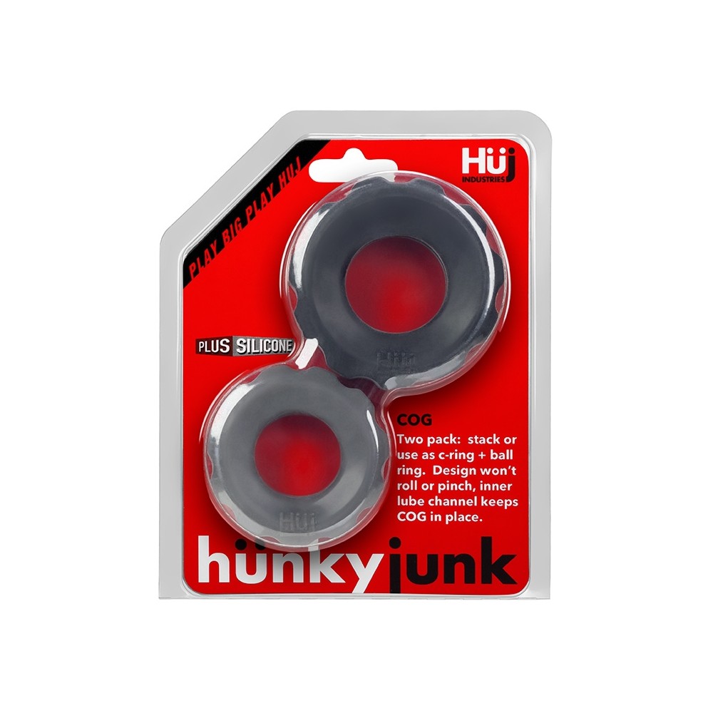 Cog 2-size c-ring pack noir gris Oxballs HünkyJünk 10
