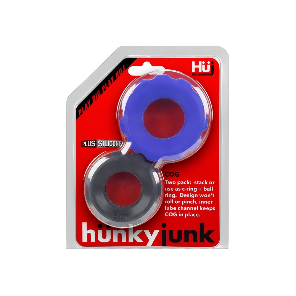 Cog 2-size c-ring pack noir gris Oxballs HünkyJünk 12