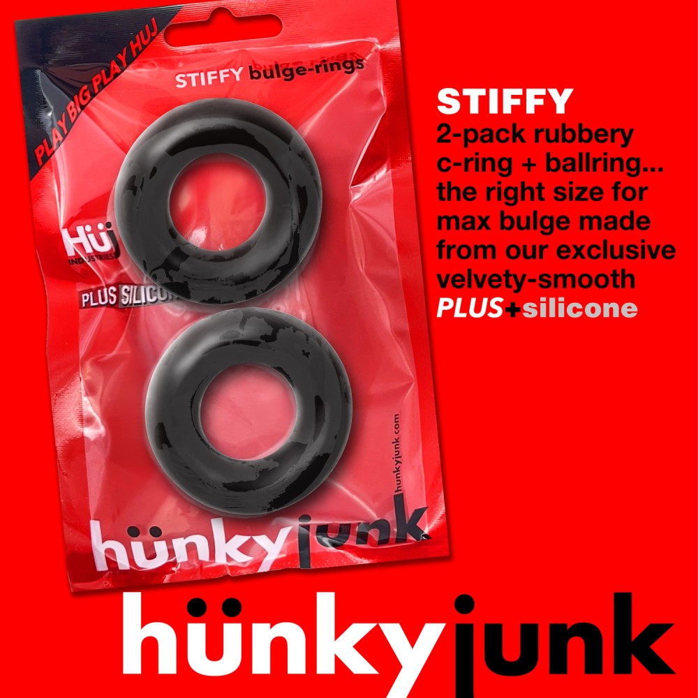 STIFFY Bulge C-Ring 2 pack Rouge HÜNKYJUNK 5
