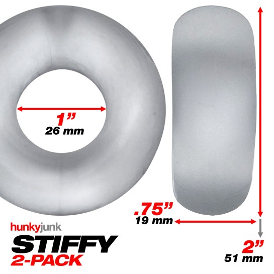 STIFFY Bulge C-Ring 2 pack Red HÜNKYJUNK 4