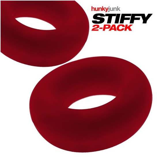 STIFFY Bulge C-Ring 2 pack Red HÜNKYJUNK 3