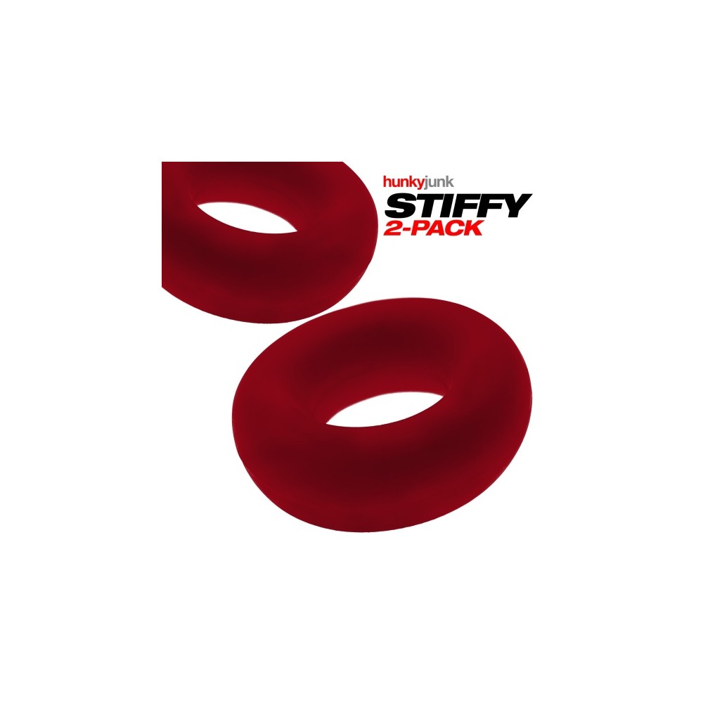 STIFFY Bulge C-Ring 2 pack Red HÜNKYJUNK 3