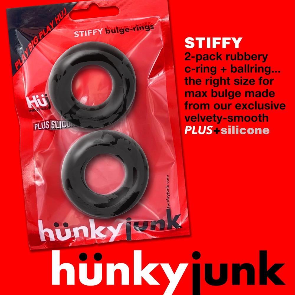 STIFFY Bulge C-Ring 2 pack Blue HÜNKYJUNK 5