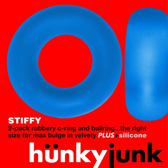STIFFY Bulge C-Ring 2 pack Blau HÜNKYJUNK 1