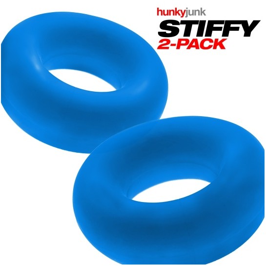 STIFFY Bulge C-Ring 2 pack Bleus HÜNKYJUNK 2