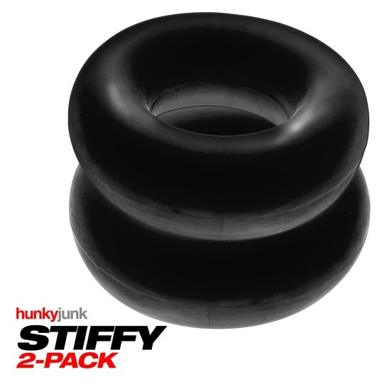 STIFFY Bulge C-Ring 2 pack Black HÜNKYJUNK 3