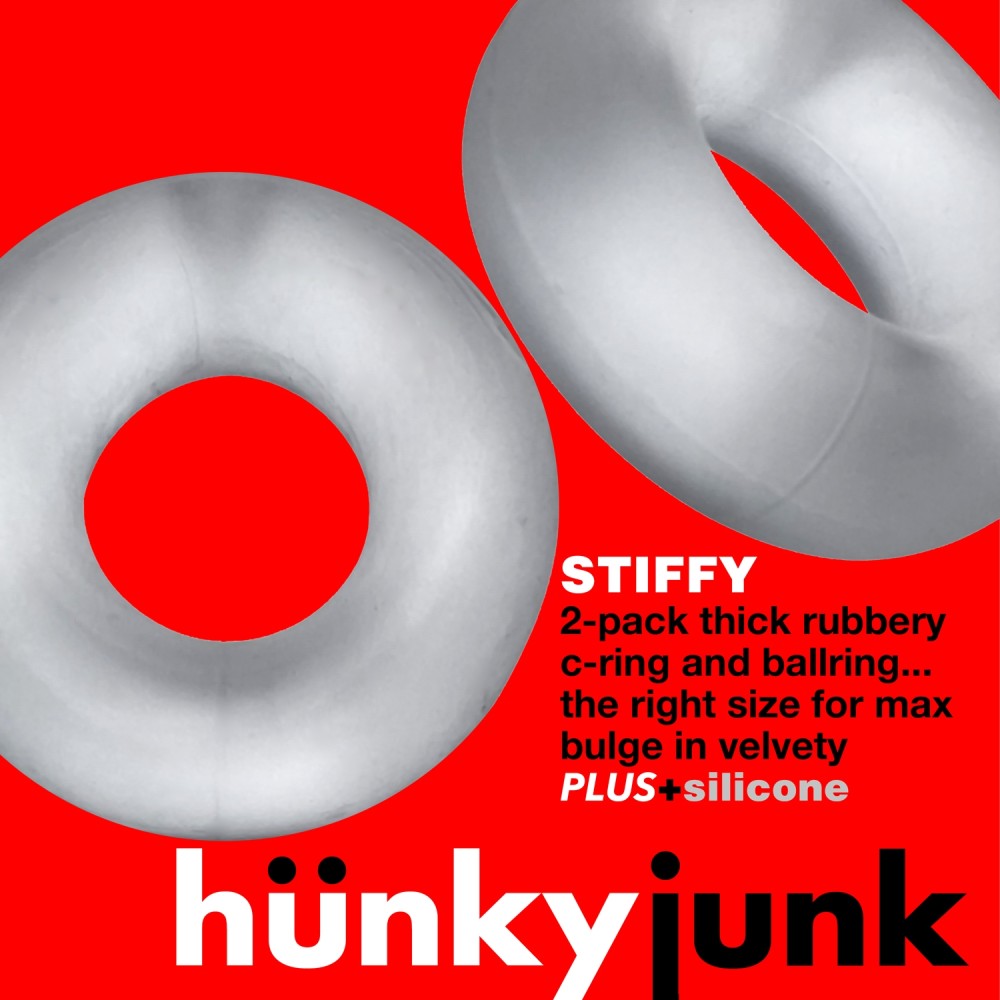 STIFFY Bulge C-Ring 2 pack Clear HÜNKYJUNK 1