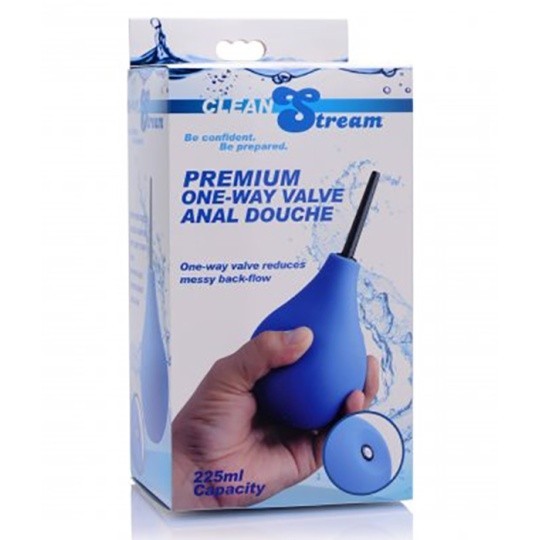 Premium One Way Valve Blue Anal Douche CleanStream 1